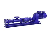 G gearbox driven screw pump side view